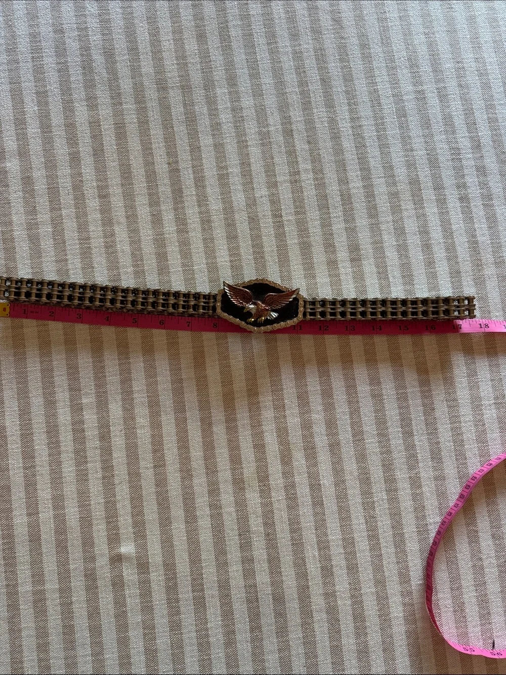 Vintage 1988 Eagle Chain Link Belt